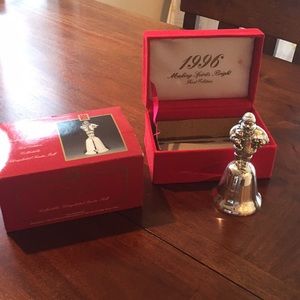 Silverplated Santa Bell